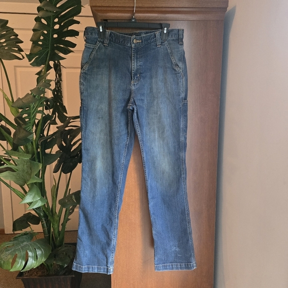 Carhartt Blue Straight Jeans Essential Style - Picture 1 of 8